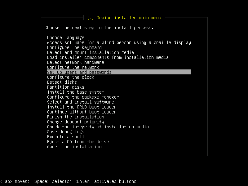 Debian Installation