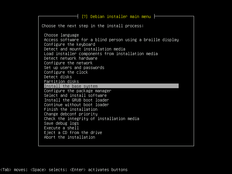 Debian Installation